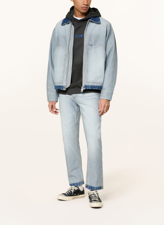 HUGO Jeansjacka TALIAN 459 LIGHT/PASTEL BLUE