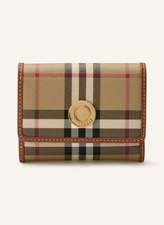 BURBERRY Geldbörse LANCASTER BEIGE / BRAUN / SCHWARZ