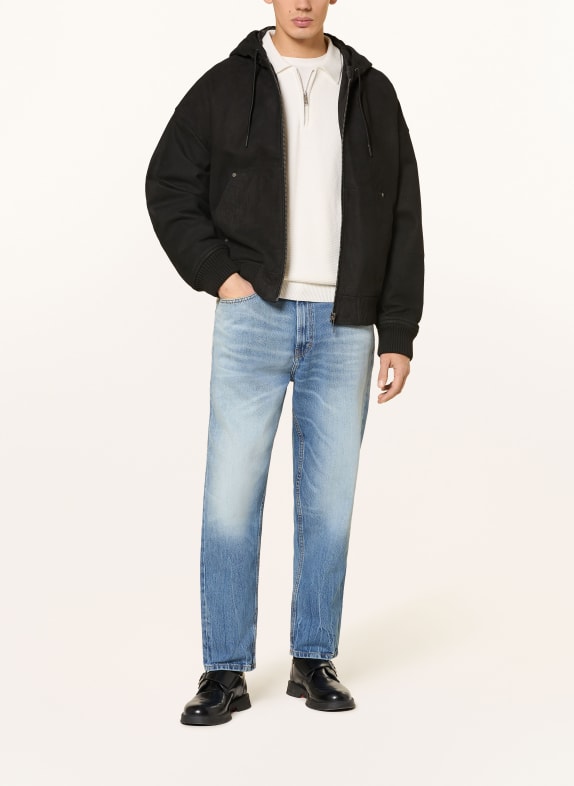 HUGO Dżinsy HUGO Relaxed Tapered Fit 430 BRIGHT BLUE