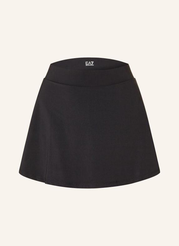 EA7 EMPORIO ARMANI tennis skirt BLACK / CAMEL / WHITE