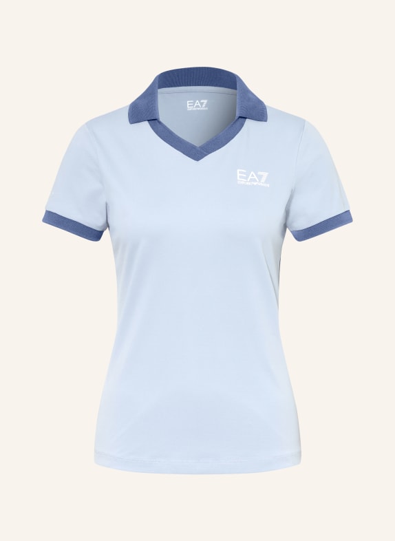 EA7 EMPORIO ARMANI Funktions-Poloshirt TENNIS PRO HELLBLAU / BLAU