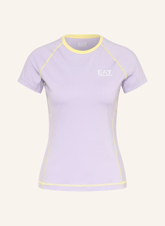 EA7 EMPORIO ARMANI T-shirt PRO LIGHT PURPLE / YELLOW