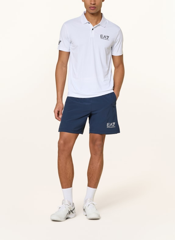 EA7 EMPORIO ARMANI tennisshorts DONKERBLAUW