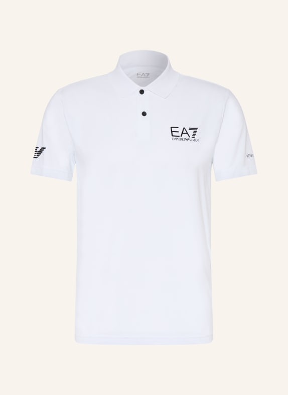 EA7 EMPORIO ARMANI Funktions-Poloshirt WEISS