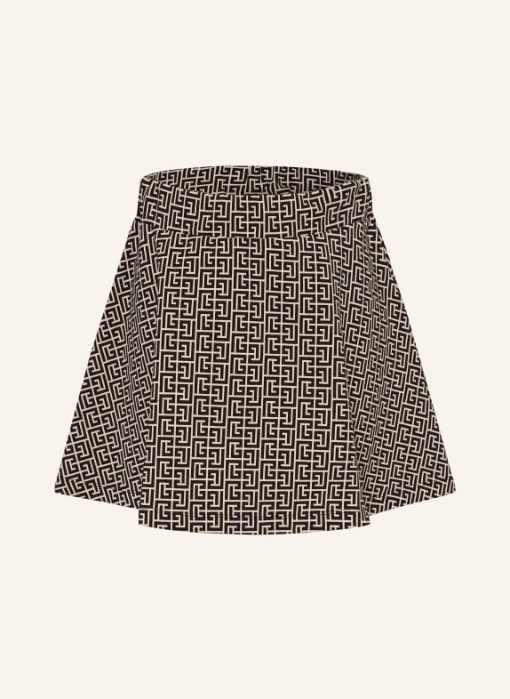 BALMAIN Jerseyrock SCHWARZ / BEIGE