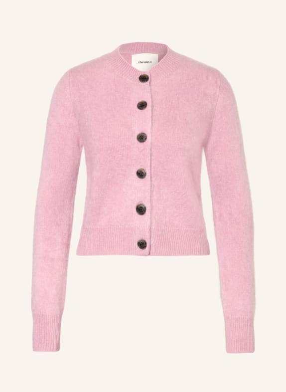 LISA YANG Sweter z kaszmiru RÓŻOWY