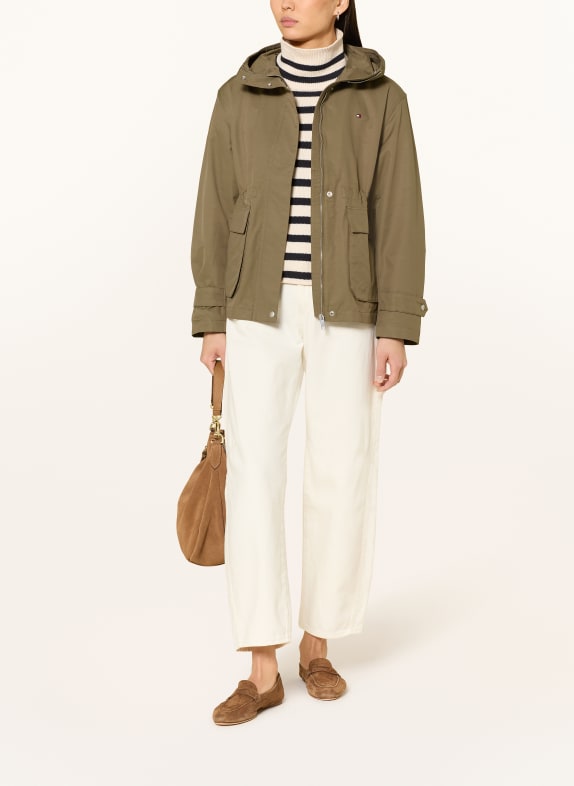 TOMMY HILFIGER polní bunda OLIVOVÁ