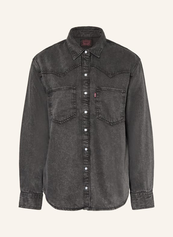 Levi's® Džínová košile TMAVĚ ŠEDÁ