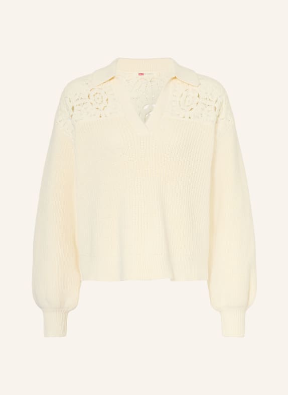 Levi's® Strick-Poloshirt BIANCA CREME