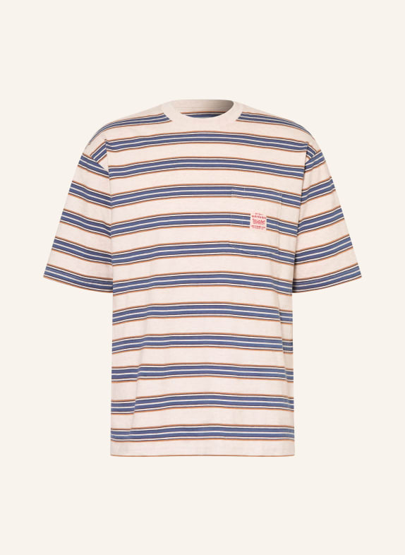 Levi's® T-Shirt HELLGRAU / COGNAC / BLAU