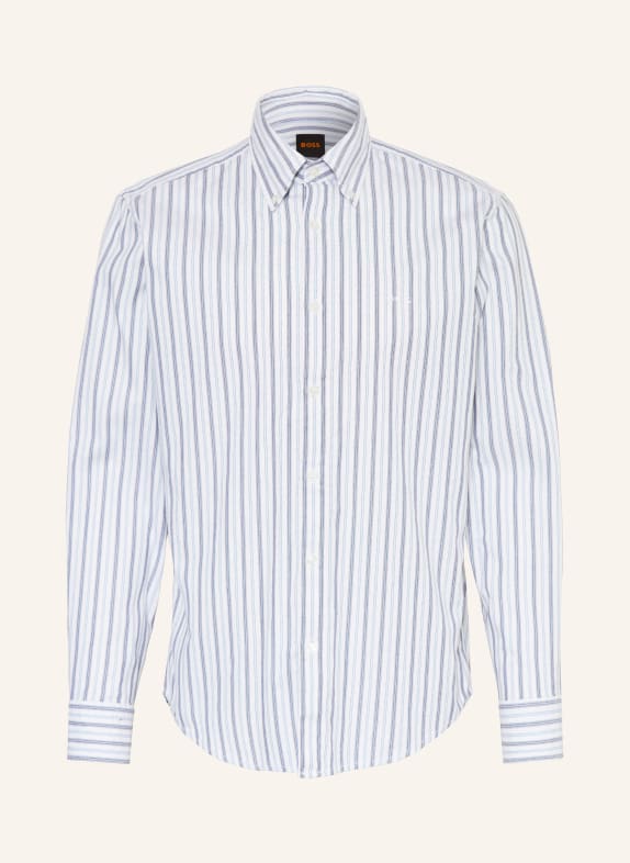 BOSS Hemd RICOPLUS Slim Fit WEISS / BLAUGRAU / HELLBLAU