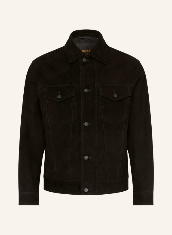 BOSS Lederjacke JOHOT SCHWARZ