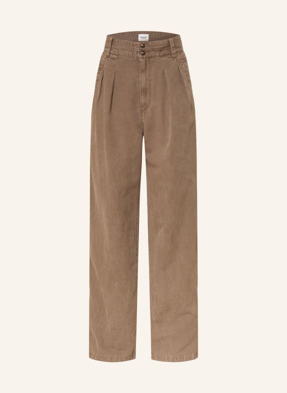 MARANT ÉTOILE Džíny s širokými nohavicemi NADINE 50DZ Dark Bronze