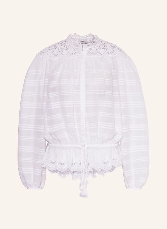 MARANT ÉTOILE Bluse POLLY mit Plissees WEISS