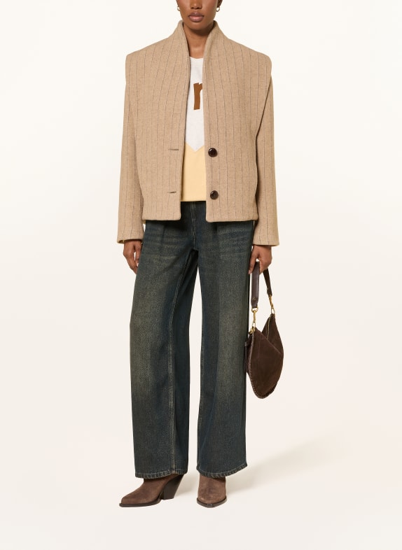 MARANT ÉTOILE DYOGO jacket BEIGE / DARK BLUE