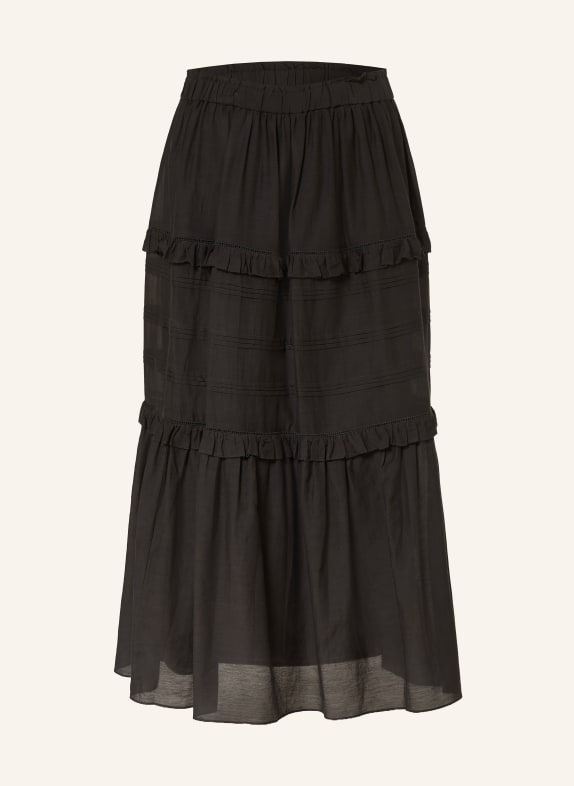 MARANT ÉTOILE Rock VOLODIA mit Rüschen SCHWARZ