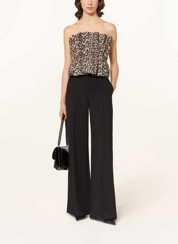 SoSUE Cropped top BEIGE / BRUIN / ZWART