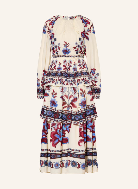 FARM RIO Kleid MALU ECRU / DUNKELROT / BLAU