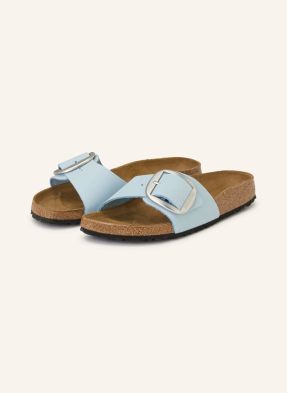 BIRKENSTOCK MADRID BIG BUCKLE mules LIGHT BLUE / SILVER