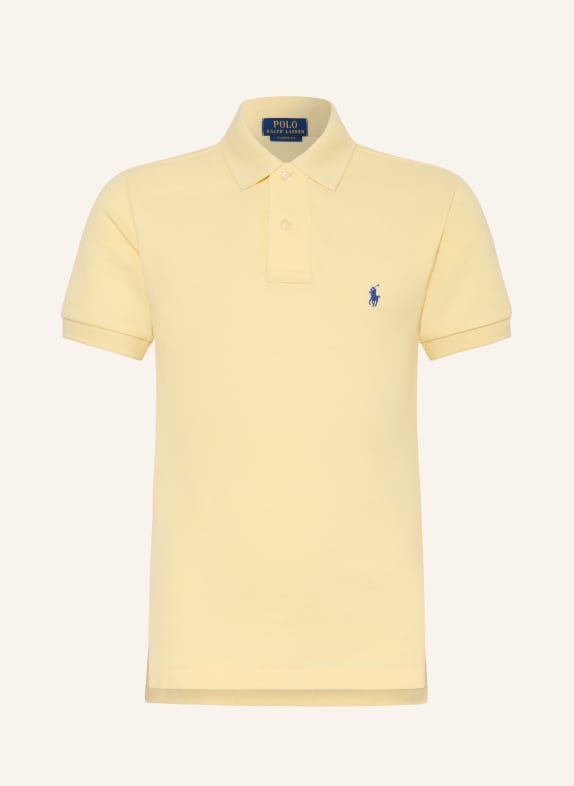 POLO RALPH LAUREN Koszulka polo z pikowanym wzorem ŻÓŁTY
