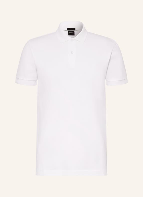 BOSS Piqué-Poloshirt PIO WEISS