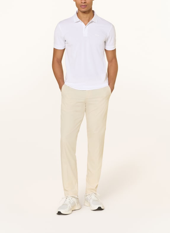 BOSS Tricou polo din piqué PIO ALB