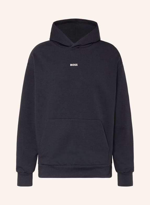 BOSS Bluza z kapturem SLY ZONE GRANATOWY