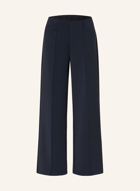 ELENA MIRO spodnie dżersejowe GRANATOWY