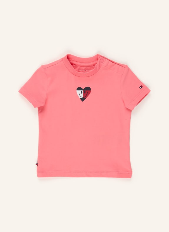 TOMMY HILFIGER T-Shirt FLAG SMILE TEE ROSA