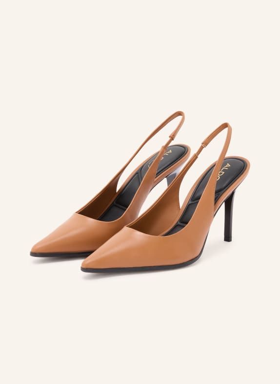 ALDO SAMANTHA slingback pumps COGNAC