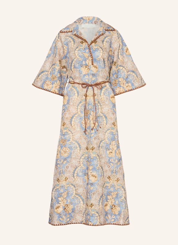 ZIMMERMANN Strandkleid DAYLIGHT HELLBLAU / BEIGE