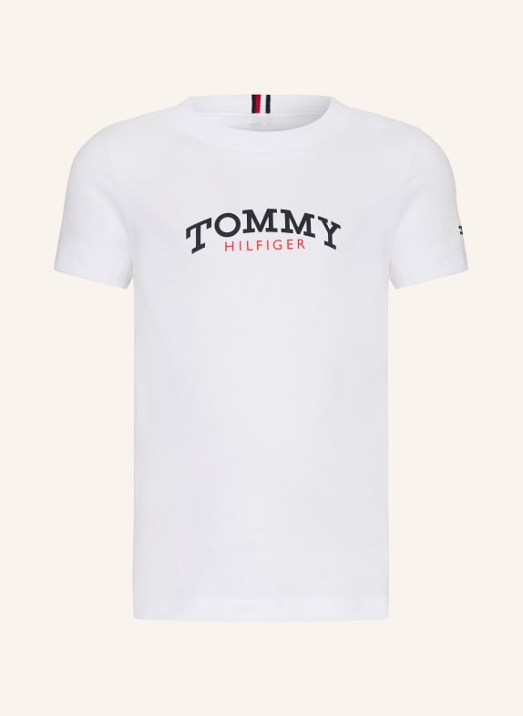 TOMMY HILFIGER T-Shirt WEISS / ROT / SCHWARZ