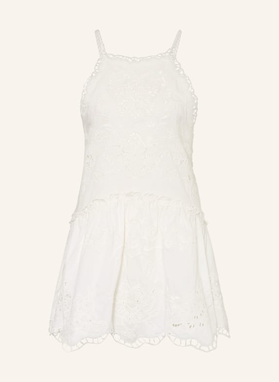 FARM RIO Strandkleid aus Lochspitze WEISS