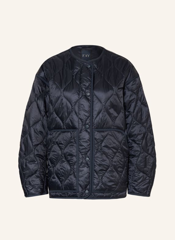 Fay quilted jacket DARK BLUE