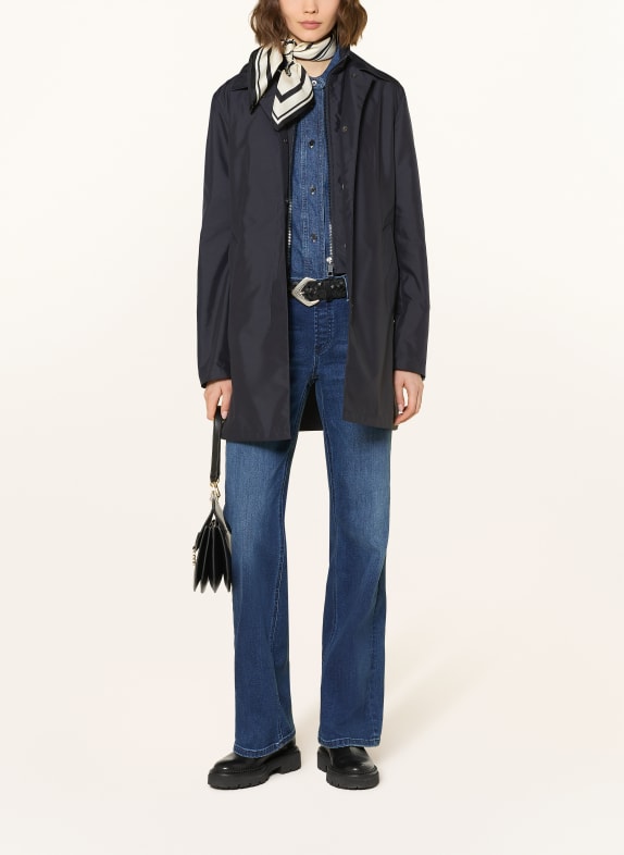 Fay Coat with facing DARK BLUE