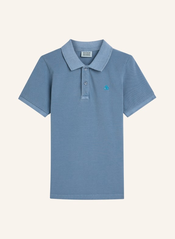SCOTCH & SODA Piqué-Poloshirt BLAU