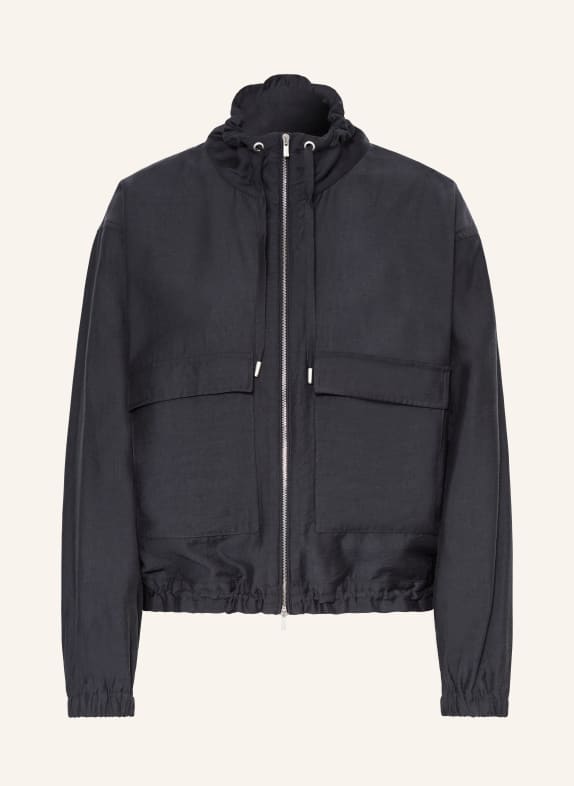 PESERICO Bunda s ozdobnými kameny TMAVĚ MODRÁ