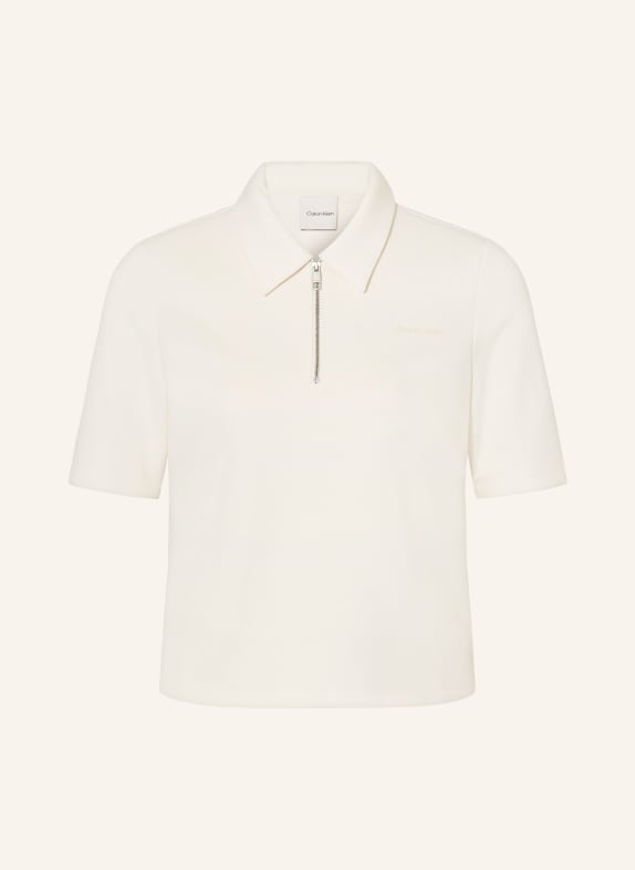 Calvin Klein Jerseyové polo tričko KRÉMOVÁ