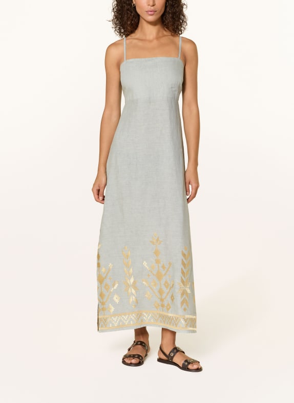 Greek Archaic Kori Strandkleid IOS GRAU / GOLD