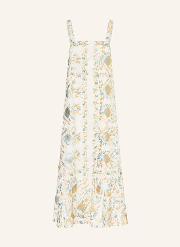 Greek Archaic Kori Plážové šaty BLOSSOM BÍLÁ / ZLATÁ / ZELENÁ