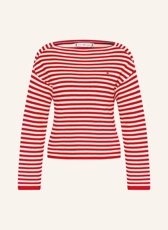 TOMMY HILFIGER sweater RED / ECRU