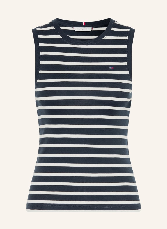 TOMMY HILFIGER Top DUNKELBLAU / ECRU