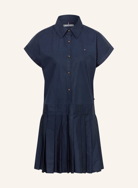TOMMY HILFIGER robe chemise BLEU FONCÉ