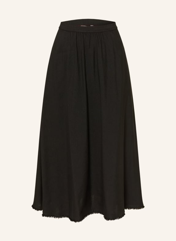 TOMMY HILFIGER Jupe en lin NOIR