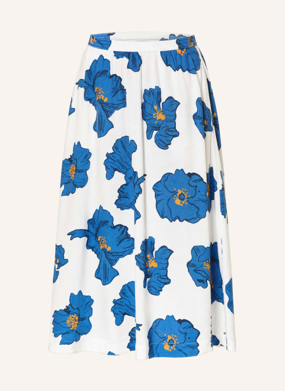 TOMMY HILFIGER Jupe en lin BLANC / BLEU