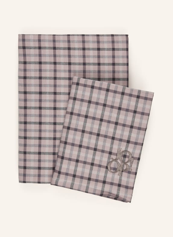 JOOP! Bettwäsche SOFT MESH HELLBRAUN / TAUPE / DUNKELGRAU