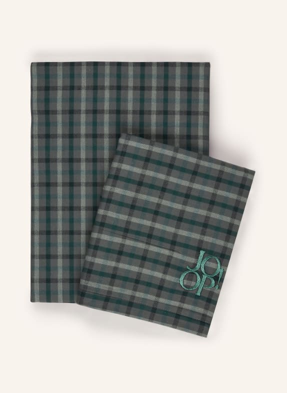 JOOP! Bettwäsche SOFT MESH GRÜN / CREME / DUNKELGRAU