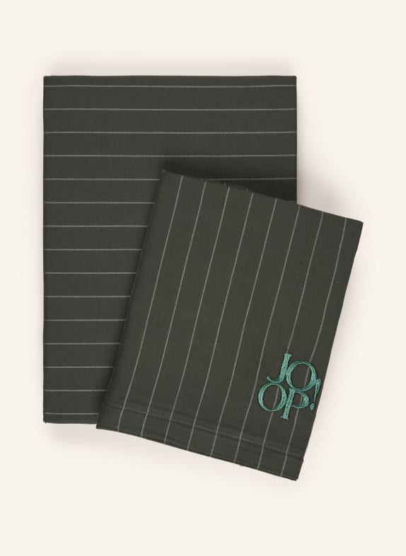 JOOP! Bettwäsche SOFT STRIPES DUNKELGRÜN / HELLGRÜN