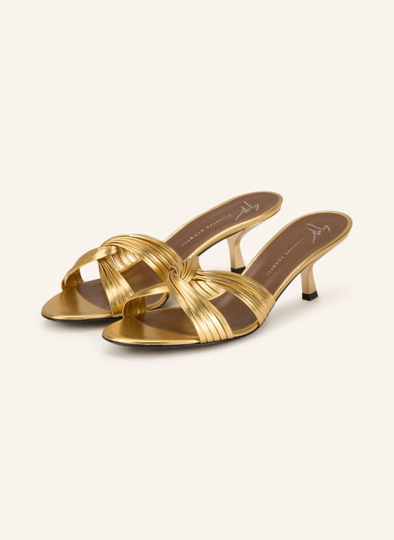 GIUSEPPE ZANOTTI DESIGN Mules GOLD