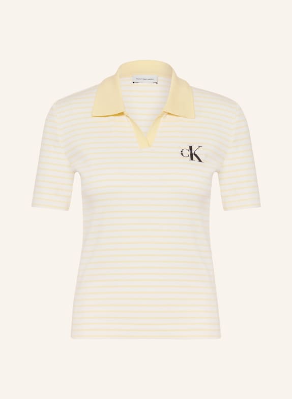 Calvin Klein Jeans Jersey-Poloshirt CREME / GELB